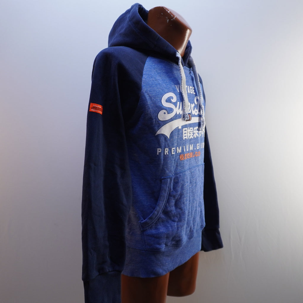 Sudadera con Capucha Superdry para Hombre Usada - Azul, L