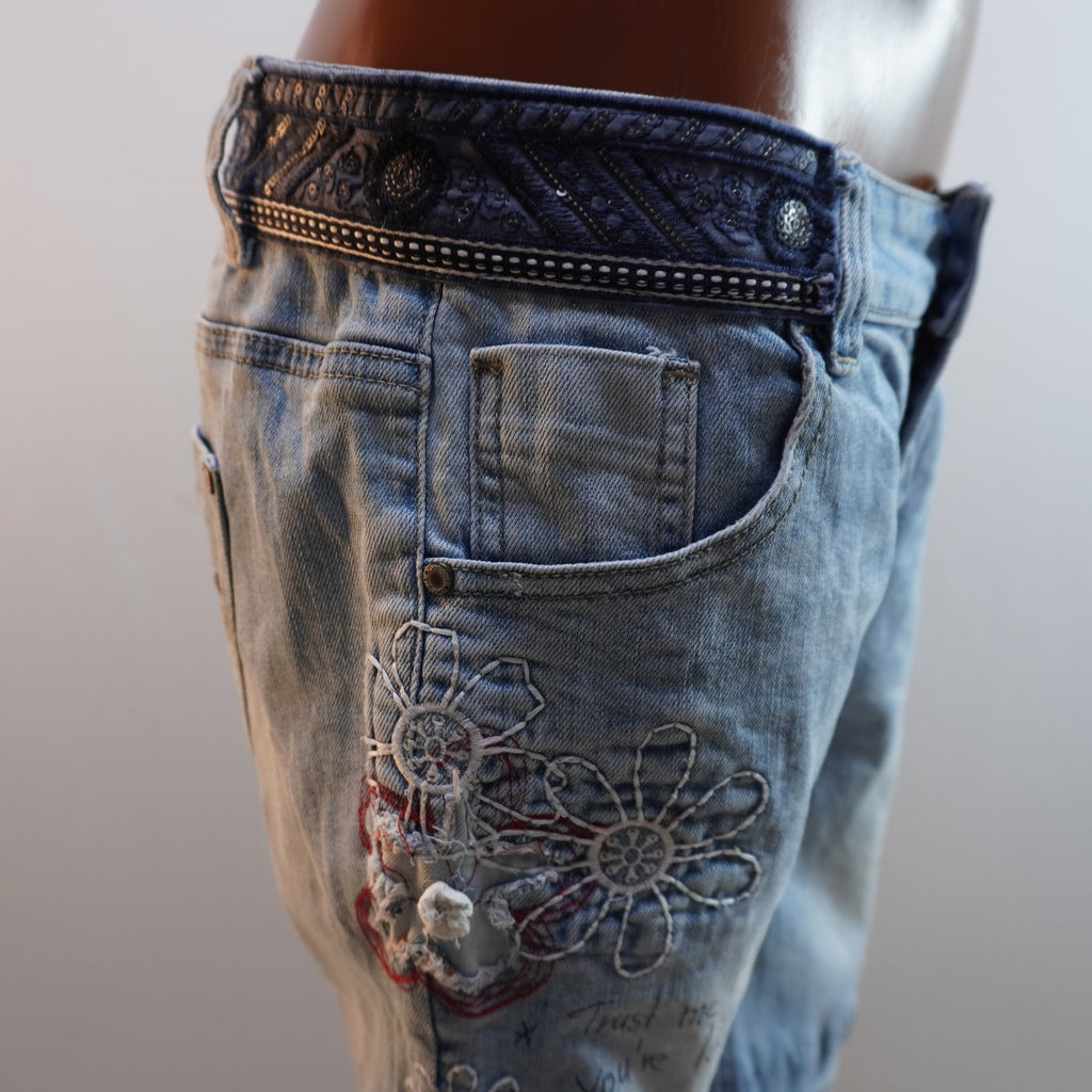 Pantalones Cortos Vaqueros Desigual para Mujer Usados - Azul, L