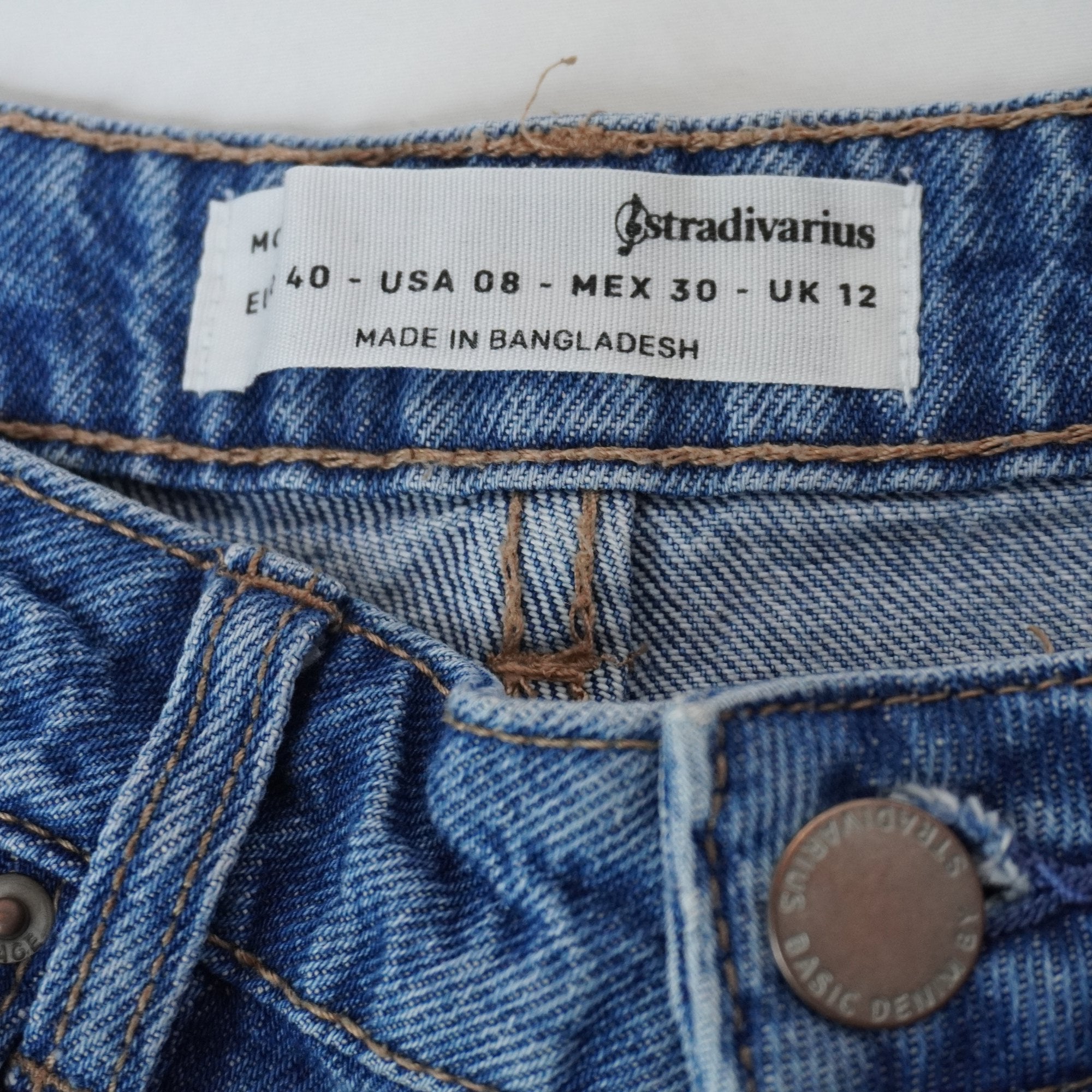 Pantalones Cortos Vaqueros Stradivarius para Mujer Usados - Azul, L