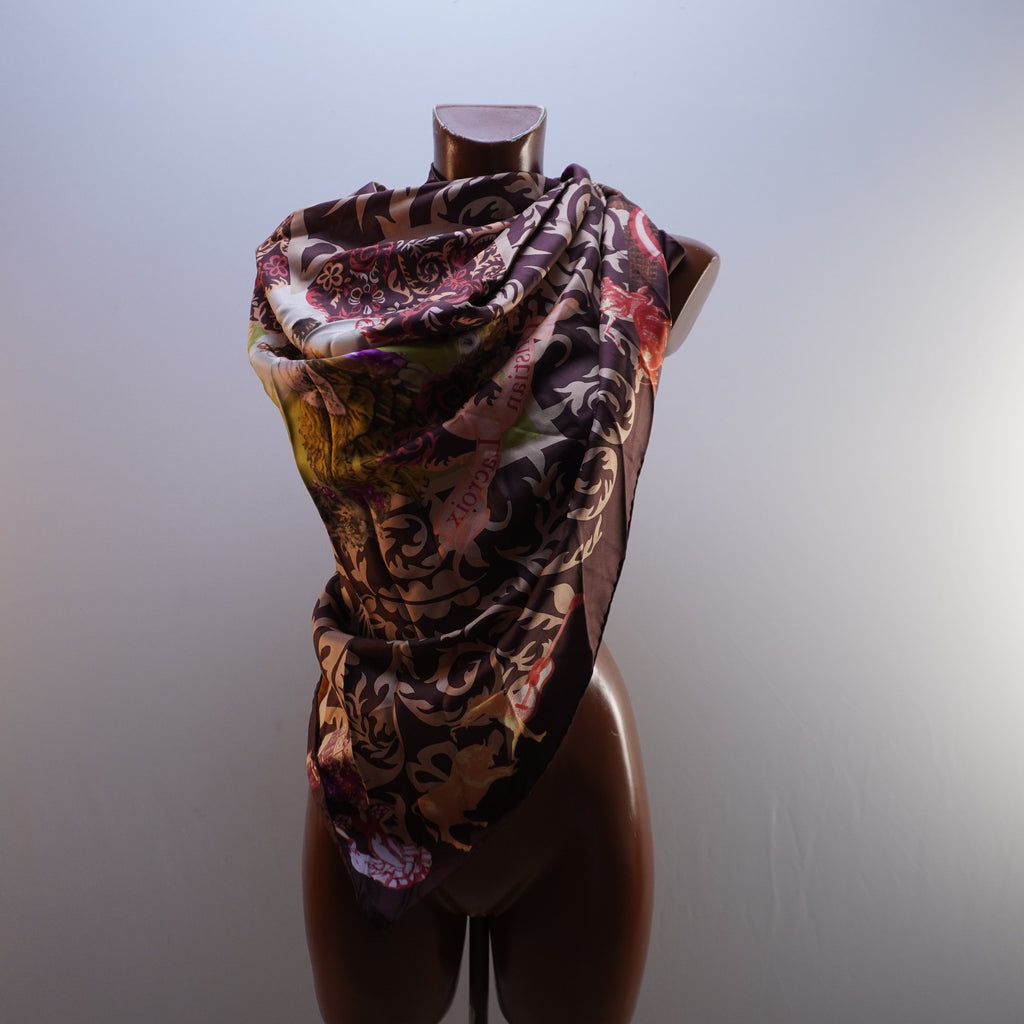 Bufanda Christian Lacroix para Mujer Usada - Multicolor, Seda