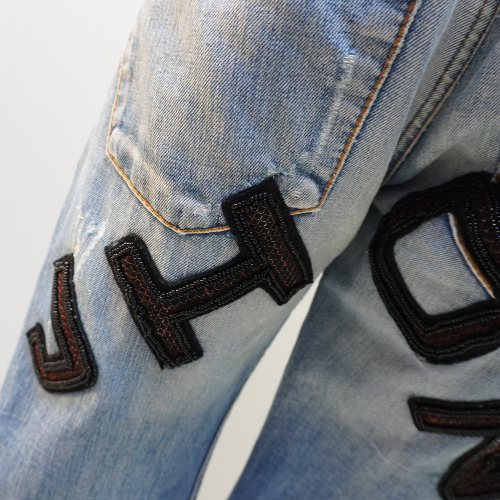 Vaqueros Takeshy Kurosawa para Hombre - Azul, XL Usados en Muy Buen Estado