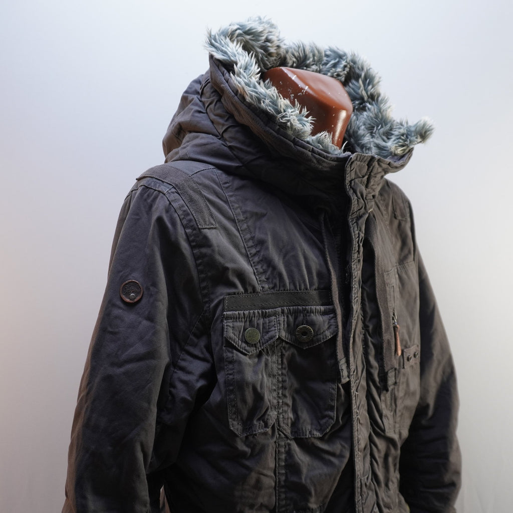 Parka Khujo para Hombre Usada - Gris, XXL