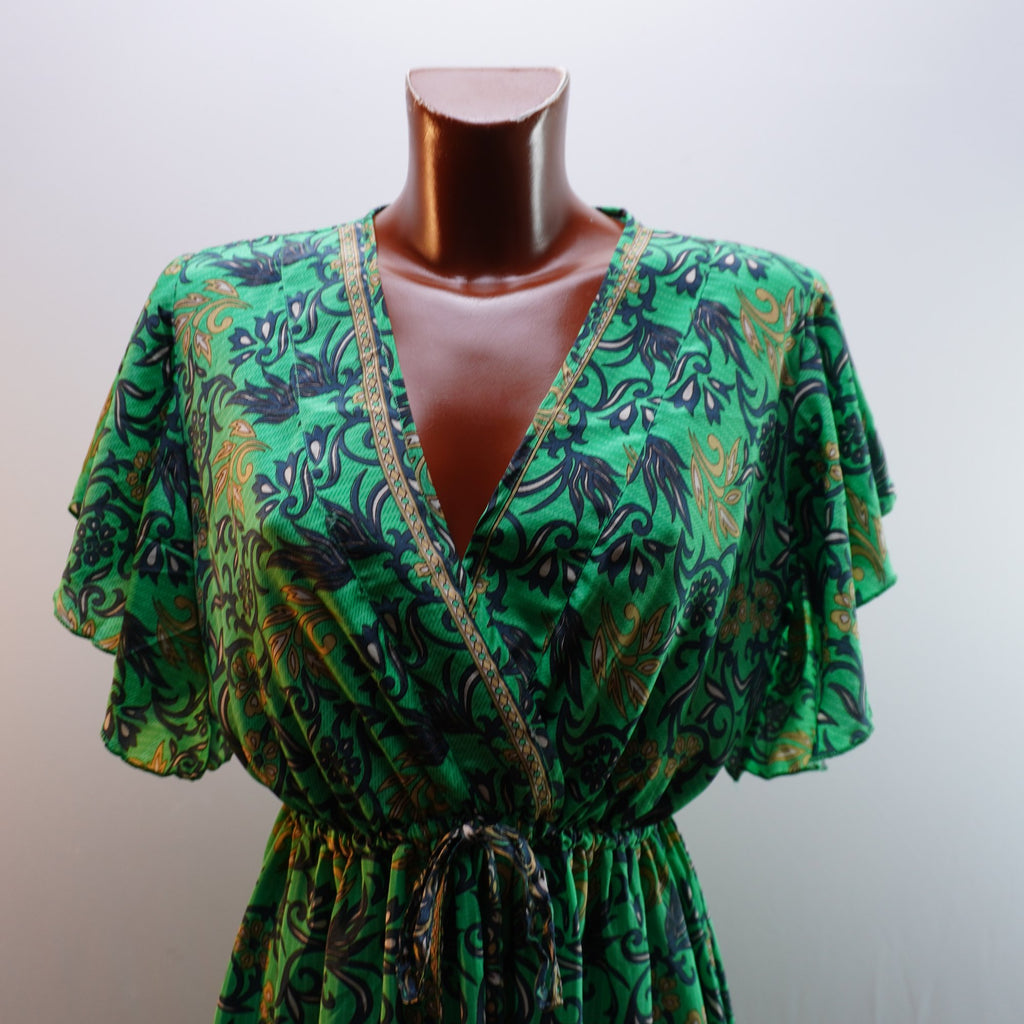 Vestido Corte Hinde para Mujer Usado - Verde, XL