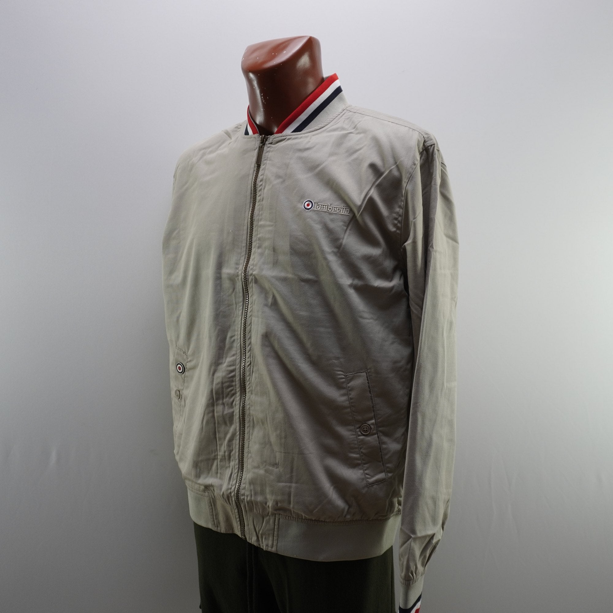 Chaqueta Bomber Lambretta para Hombre Usada - Beige, XL