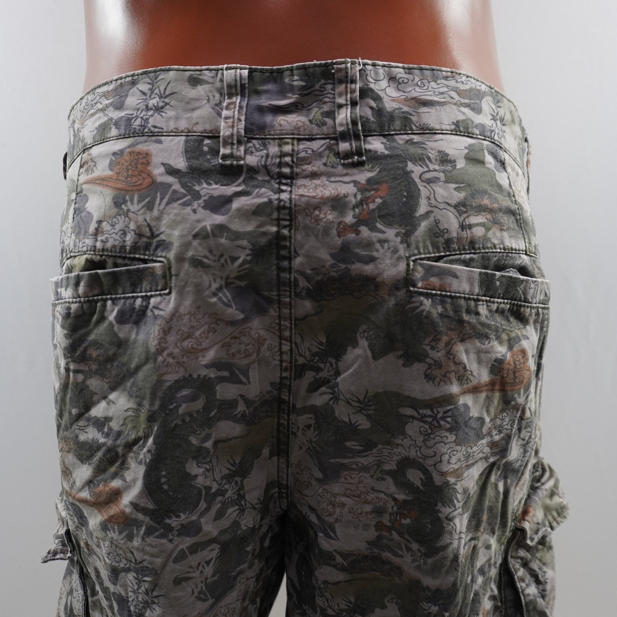 Pantalones Cortos Cargo George para Hombre Usados - Verde, XL