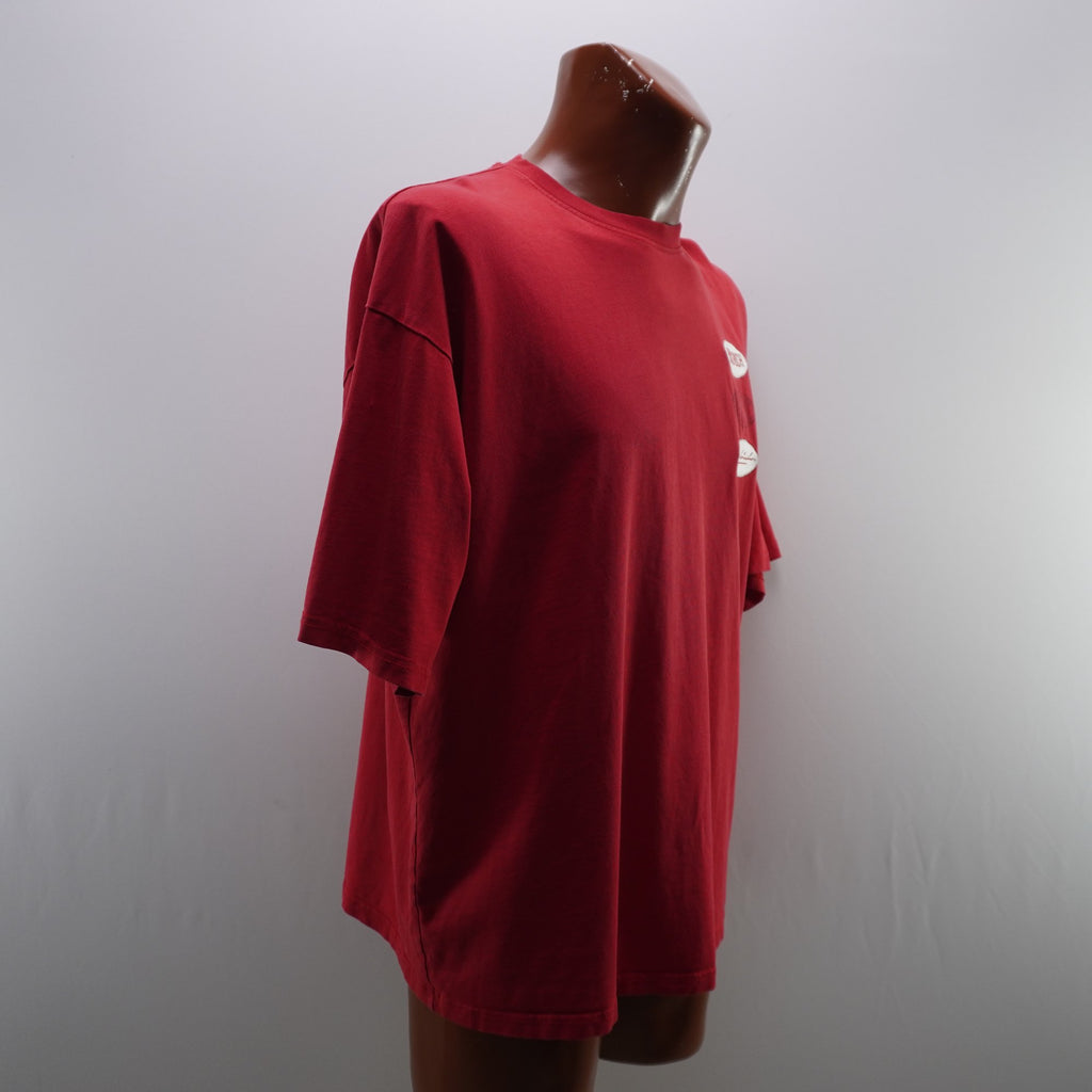 Camiseta de Manga Corta Hoodrich para Hombre - Roja, M - Usada en Muy Buen Estado