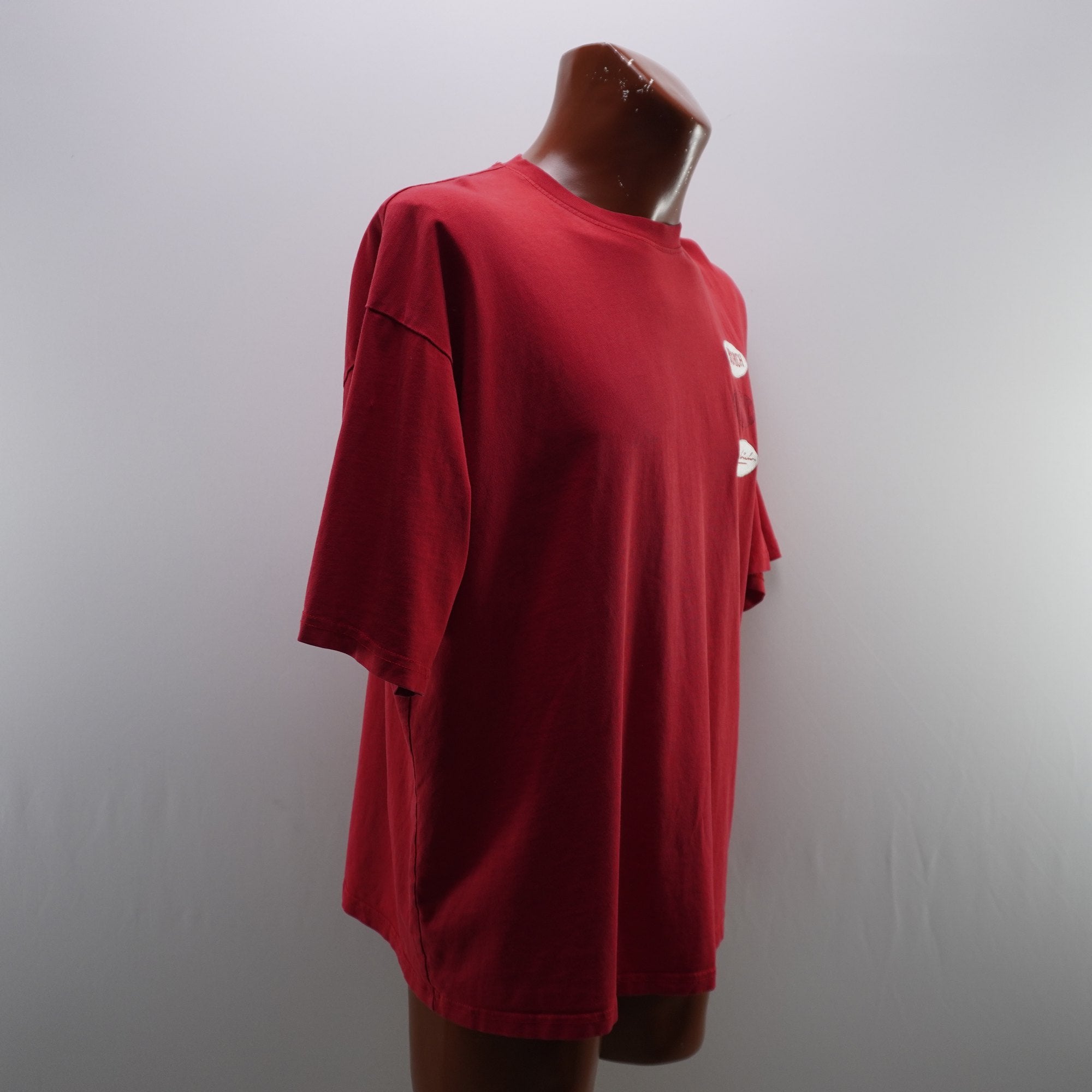 Camiseta de Manga Corta Hoodrich para Hombre - Roja, M - Usada en Muy Buen Estado