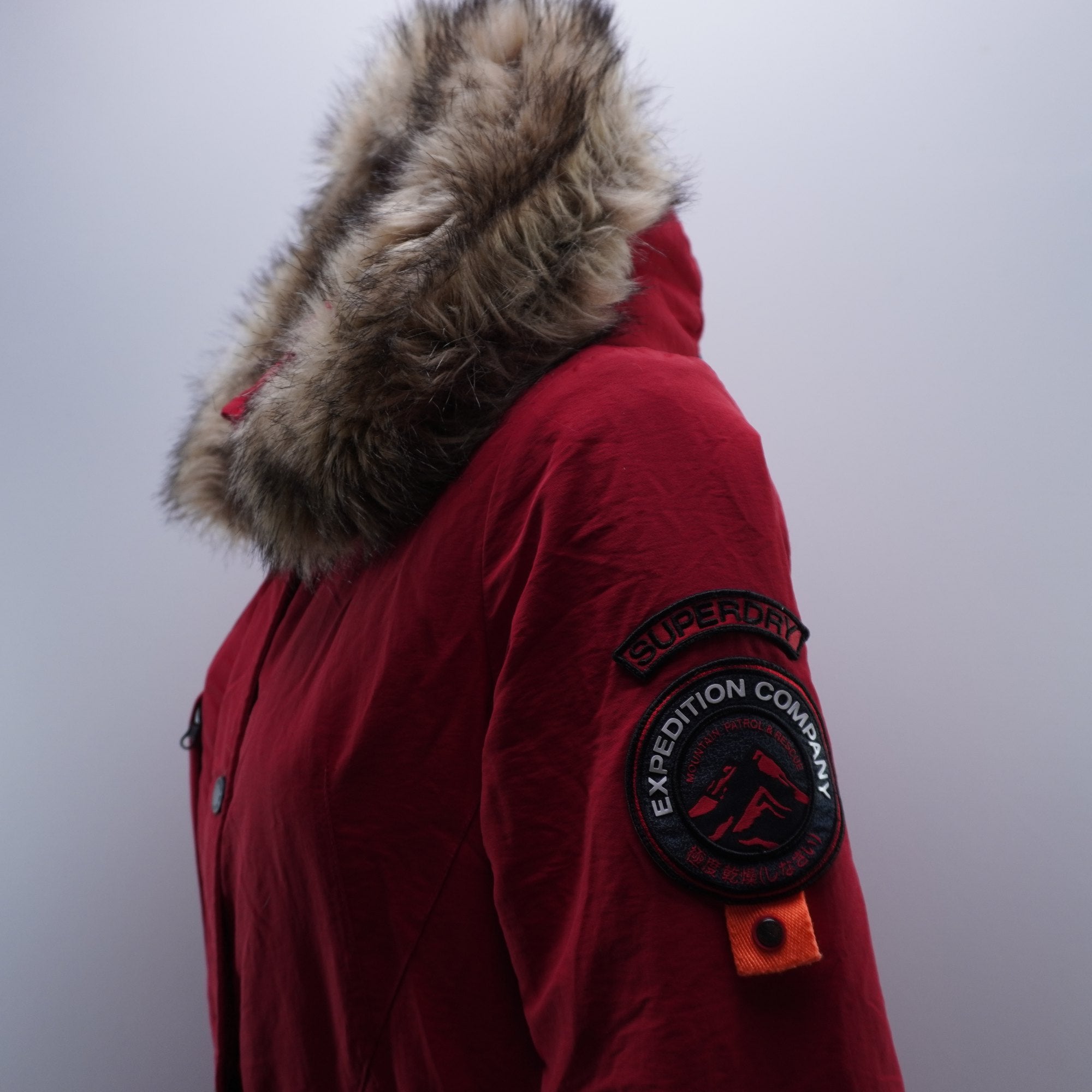Parka Superdry para Mujer Usada - Roja, M