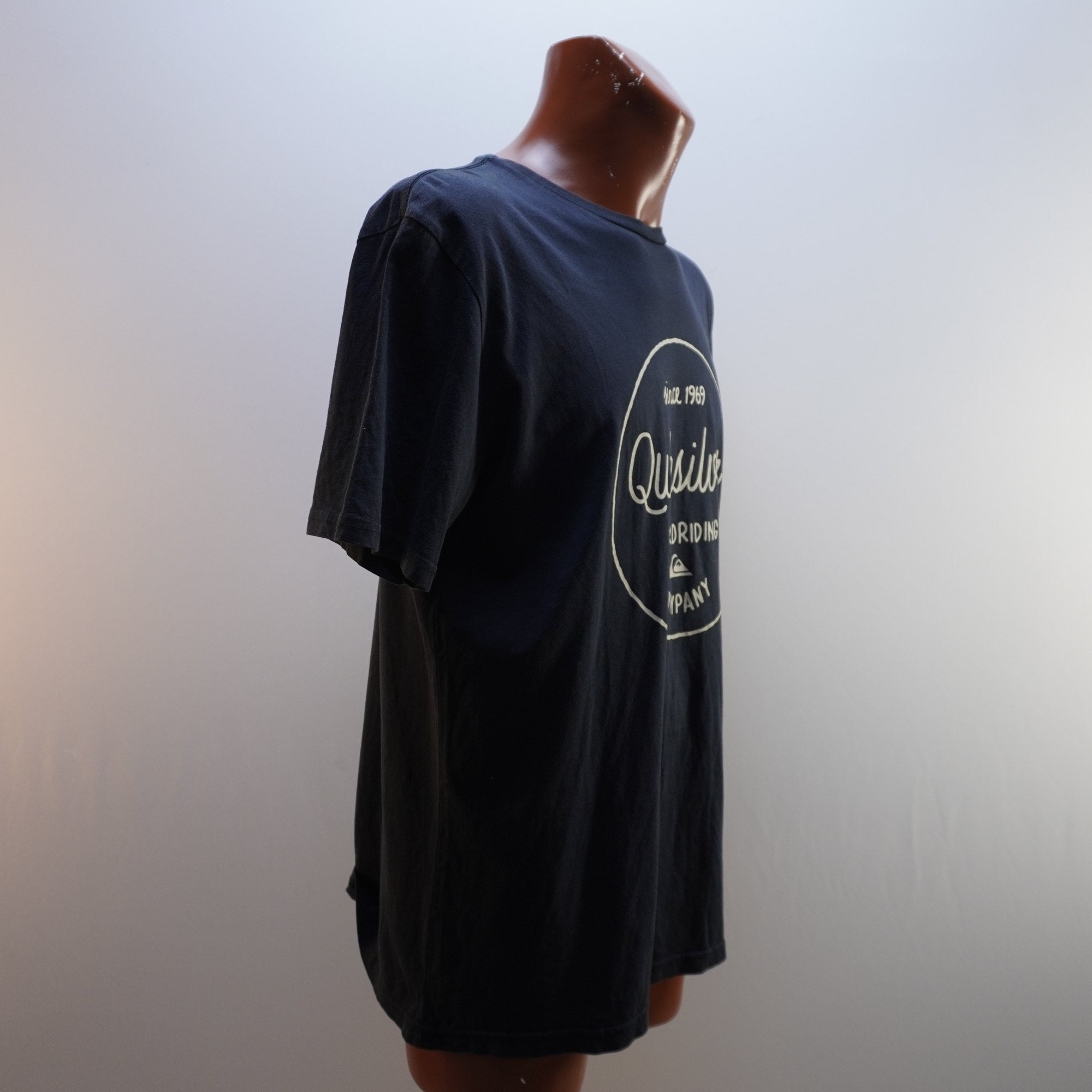 Camiseta Quiksilver para Hombre Usada - Negra, XL