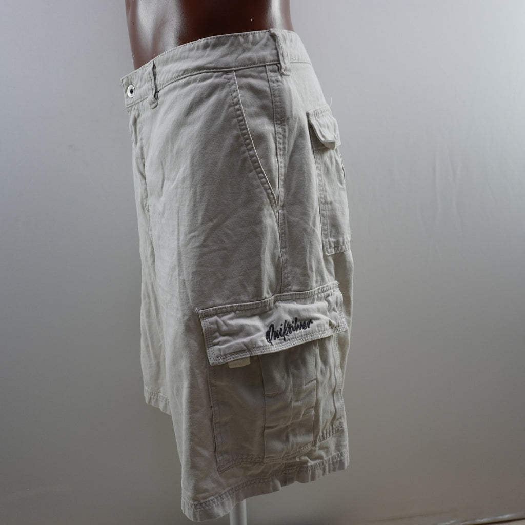 Pantalones Cortos Cargo Quiksilver para Hombre Usados - Beige, XL