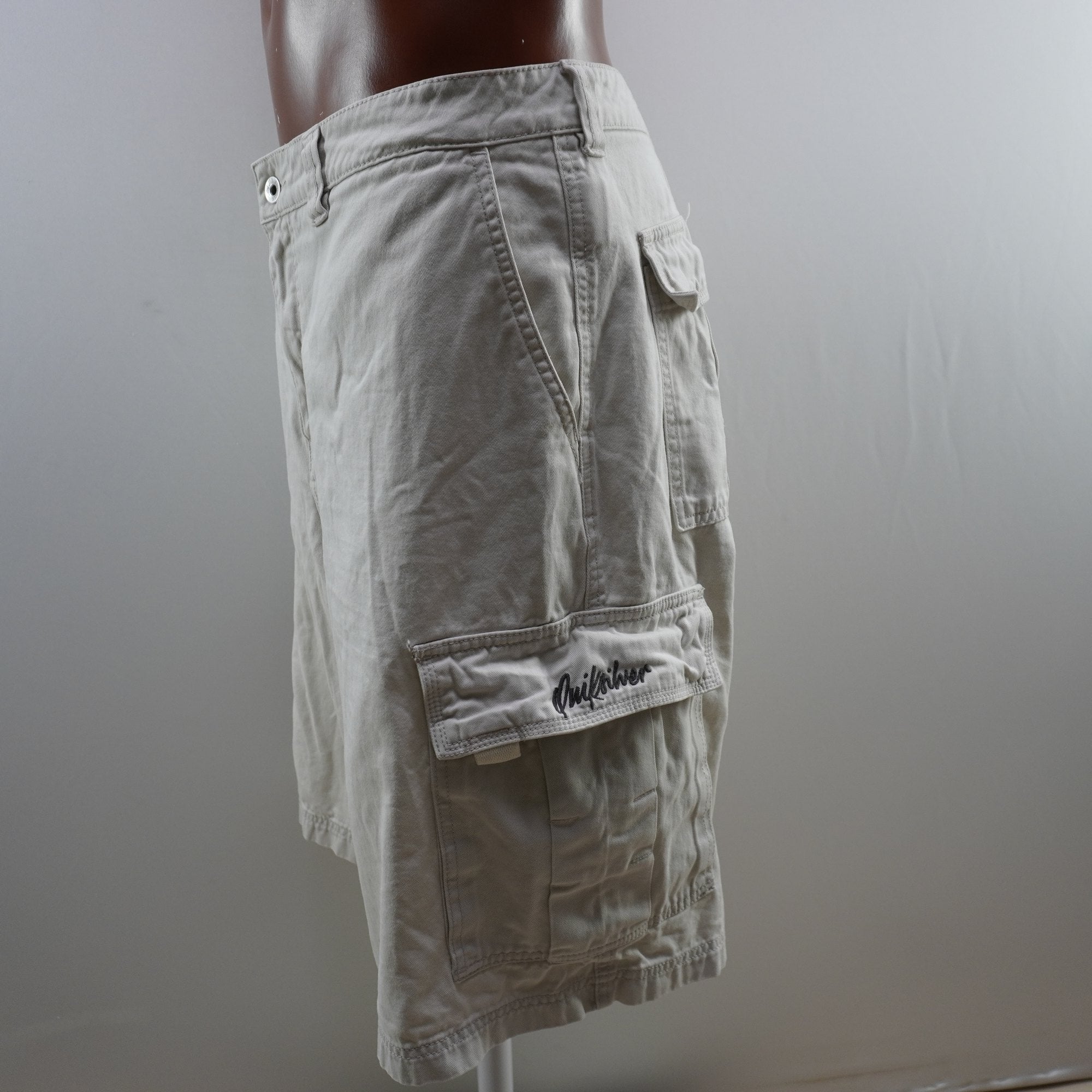 Pantalones Cortos Cargo Quiksilver para Hombre Usados - Beige, XL