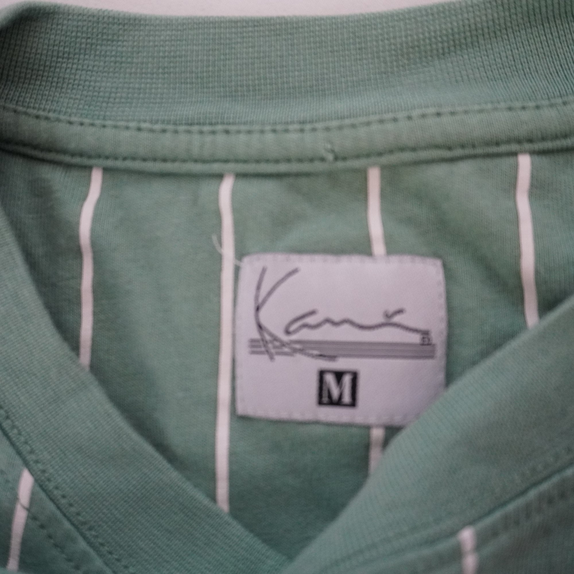Camiseta de Manga Corta Karl Kani para Mujer Usada - Verde, M