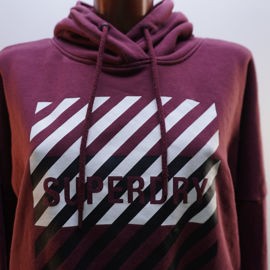 Sudadera con Capucha Superdry para Mujer Usada - Roja, L