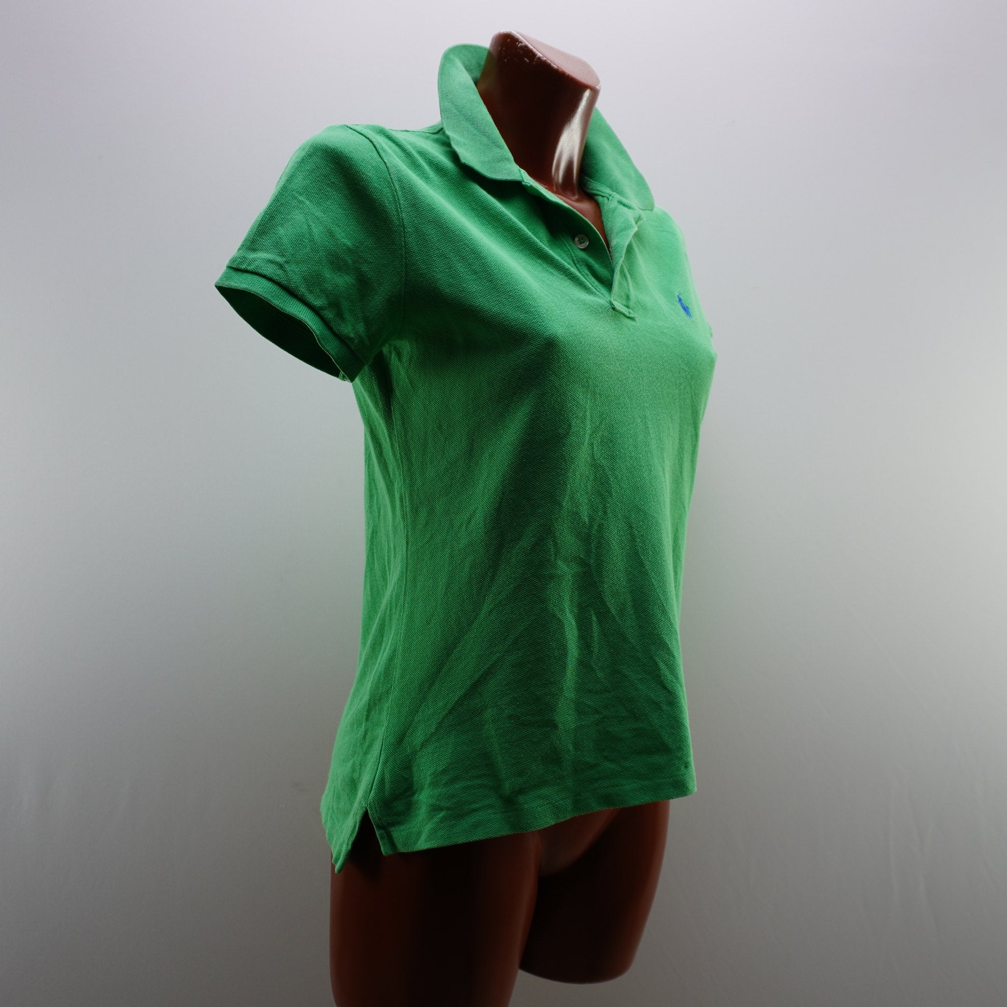 Camiseta de Manga Corta Ralph Lauren para Mujer - Verde, L (Usada en Muy Buen Estado)