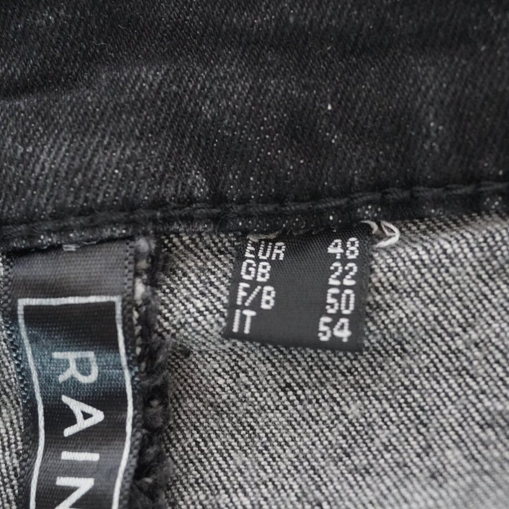Pantalones Cortos Vaqueros Rainbow para Mujer Usados - Negro, XXXL