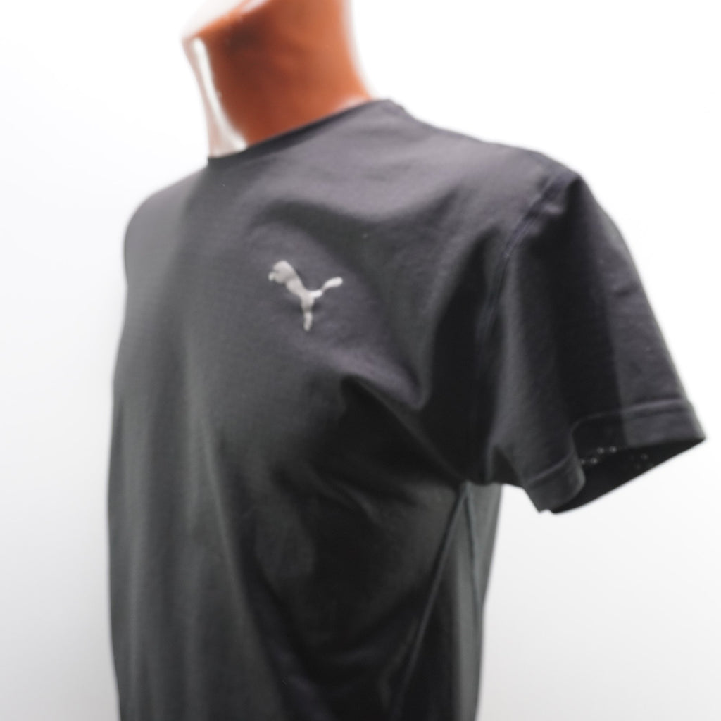 Camiseta de Manga Corta Puma para Hombre Usada - Negra, S