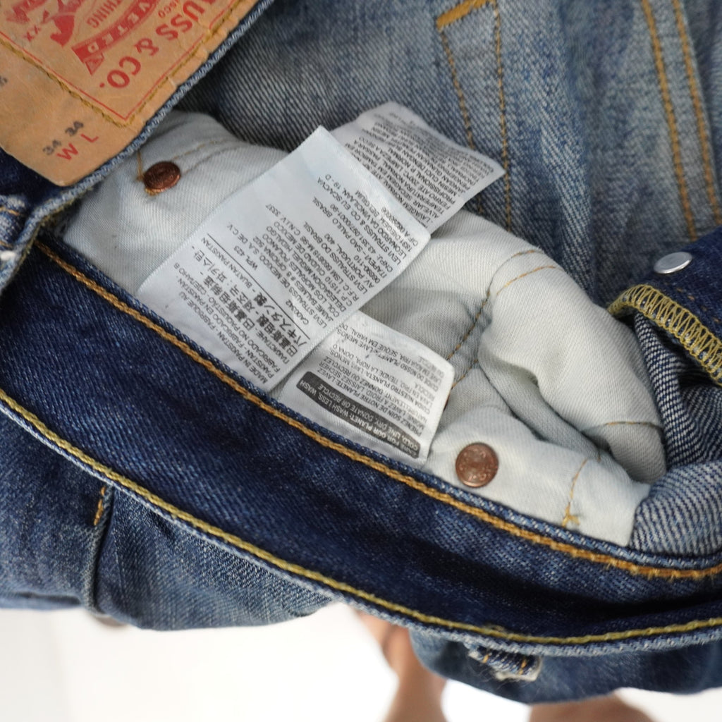 Vaqueros Levi's para Hombre Usados - Azul, Grande (L)