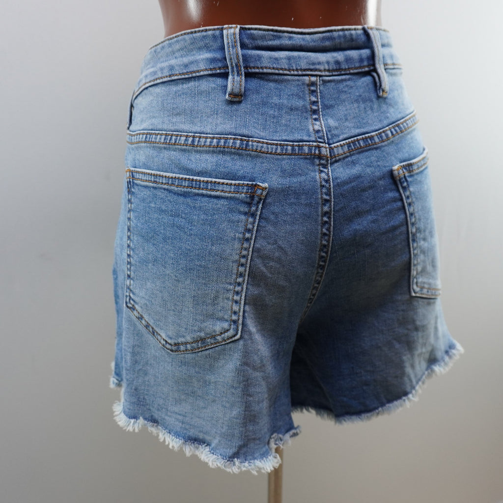 Pantalones Cortos Vaqueros Rainbow para Mujer Usados - Azul, XXXL