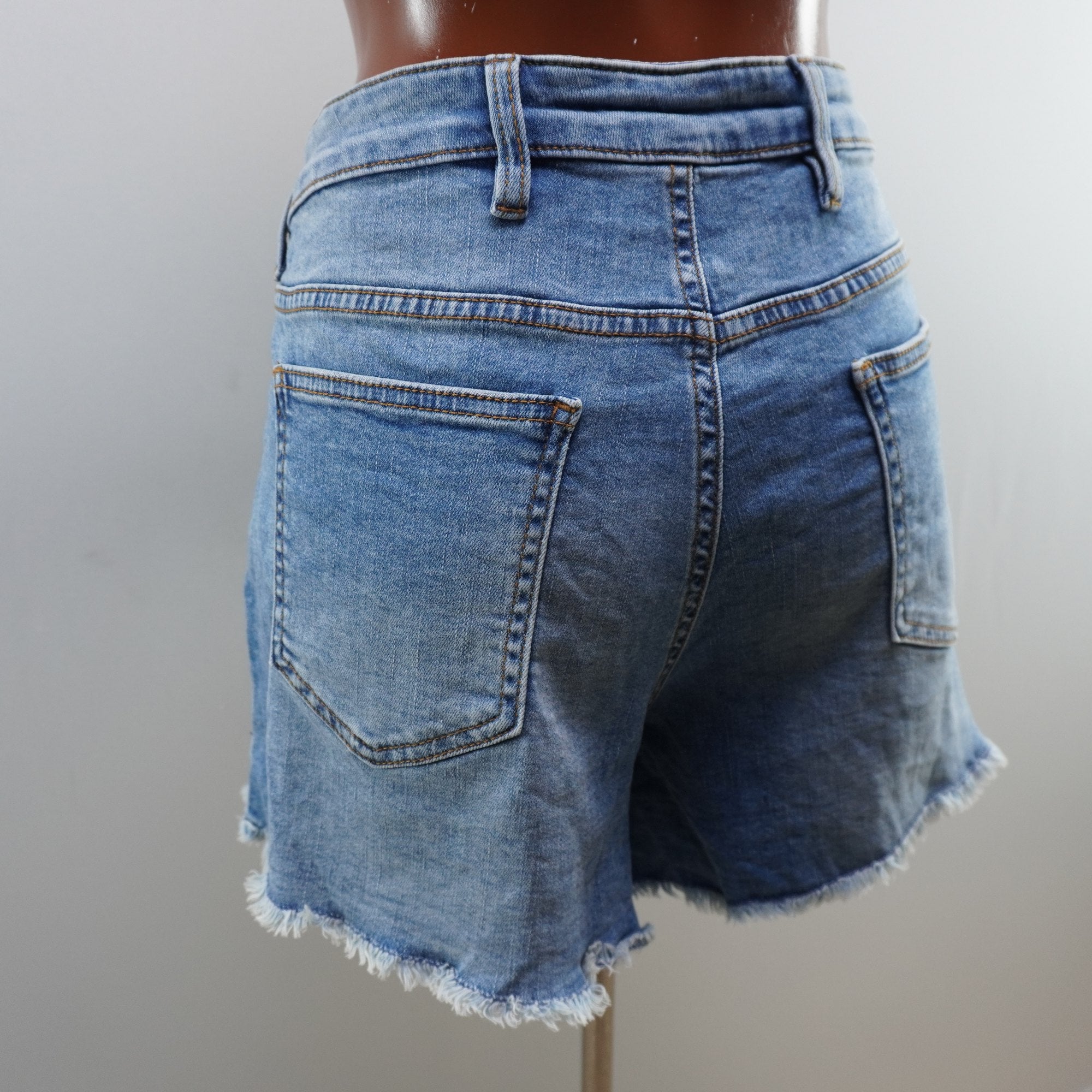 Pantalones Cortos Vaqueros Rainbow para Mujer Usados - Azul, XXXL