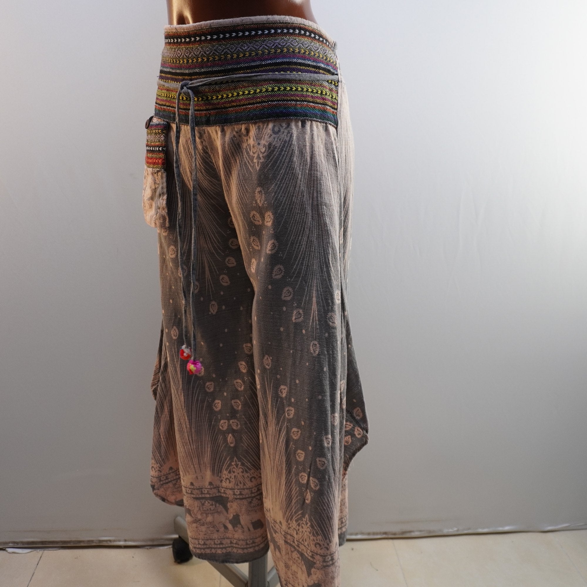 Pantalones Harén Alladin para Mujer Usados - Beige, L