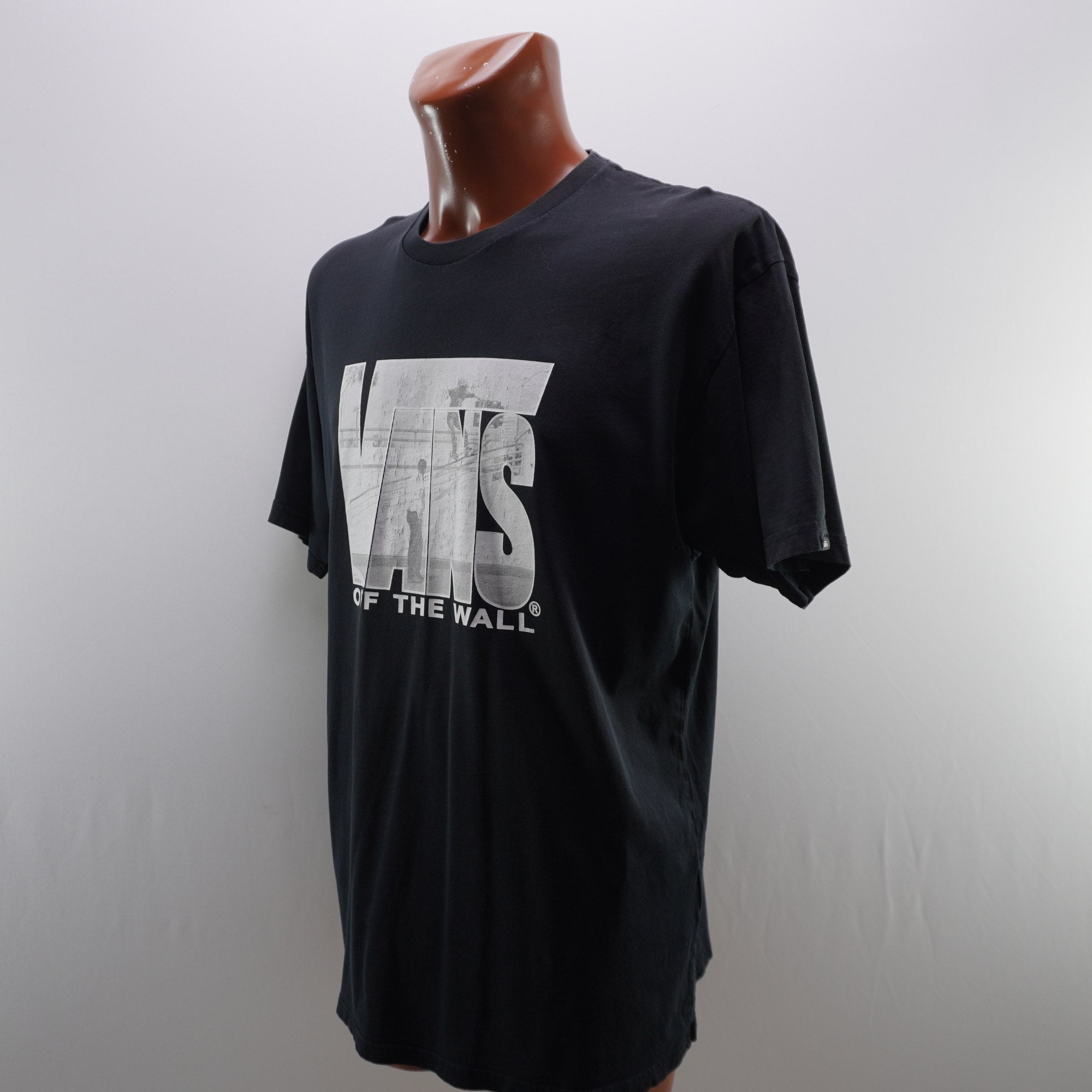 Camiseta Vans para Hombre Usada - Negra, XL
