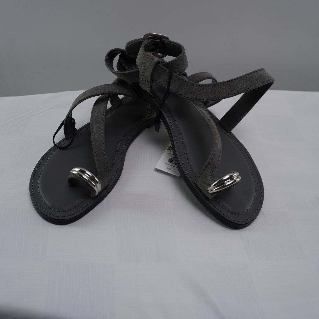 Sandalias Parfois para Mujer Usadas - Gris, Talla 39