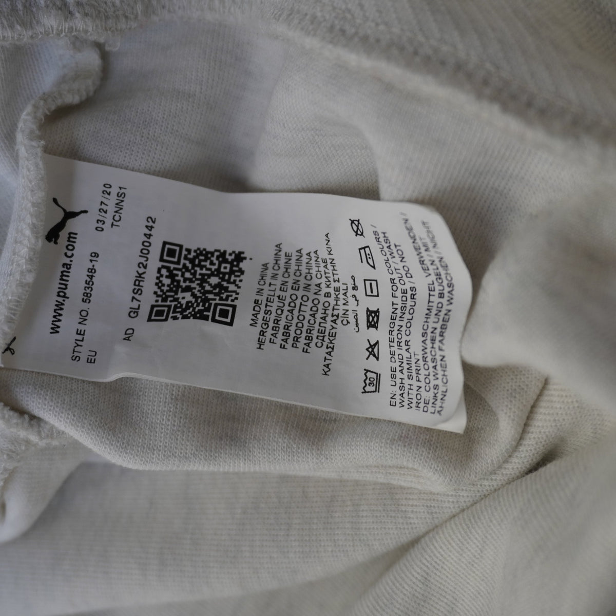 Sudadera con Capucha Puma para Mujer - Blanca, XL, Usada en Muy Buen Estado