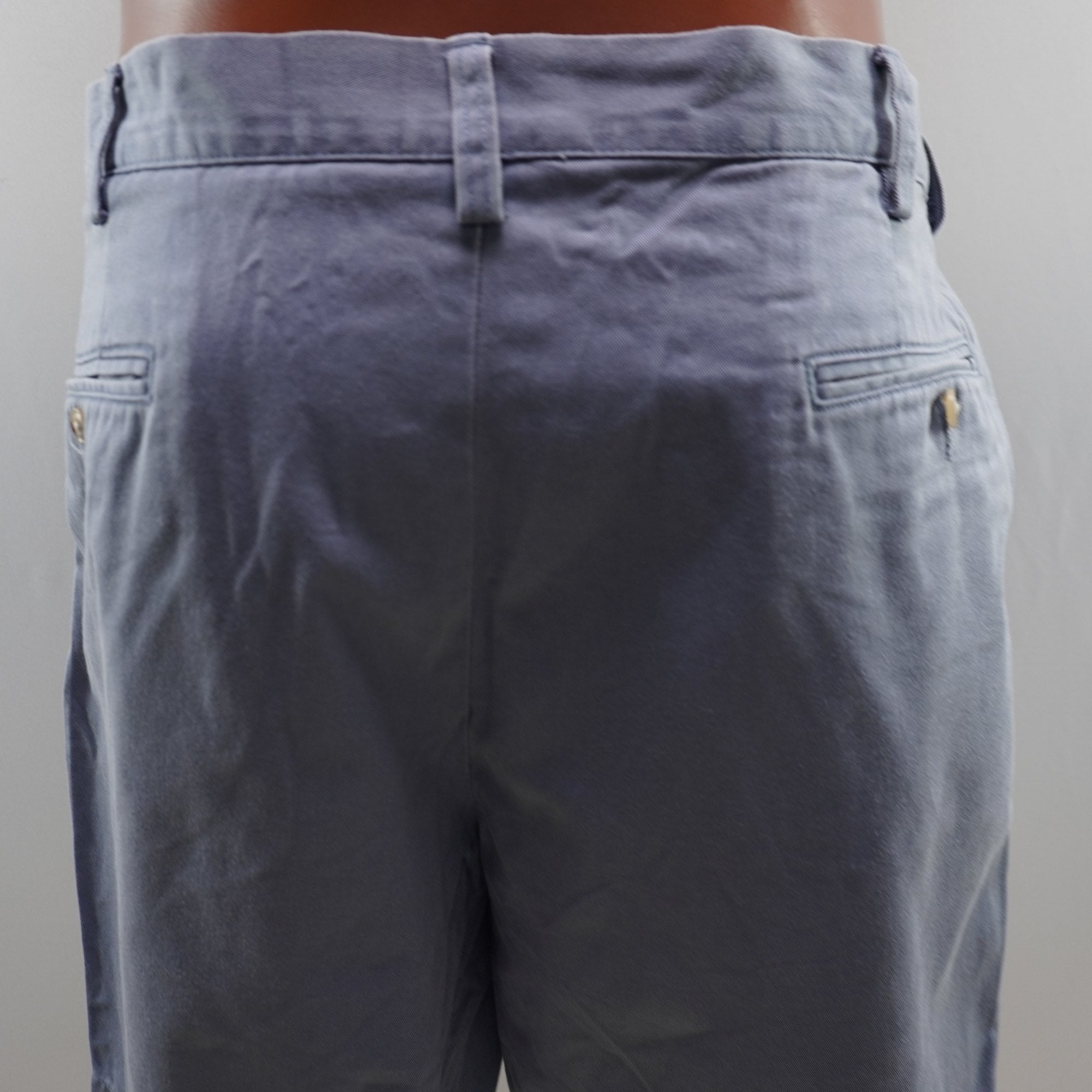 Pantalones Cortos Chinos Ralph Lauren para Hombre - Gris, XL, Usados en Muy Buen Estado