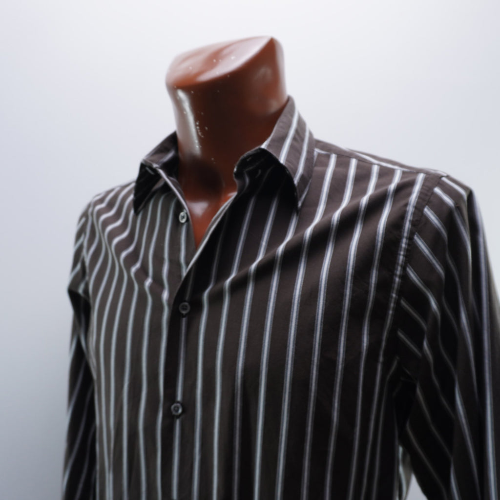 Camisa de Vestir Springfield para Hombre Usada - Marrón, Mediana (M)