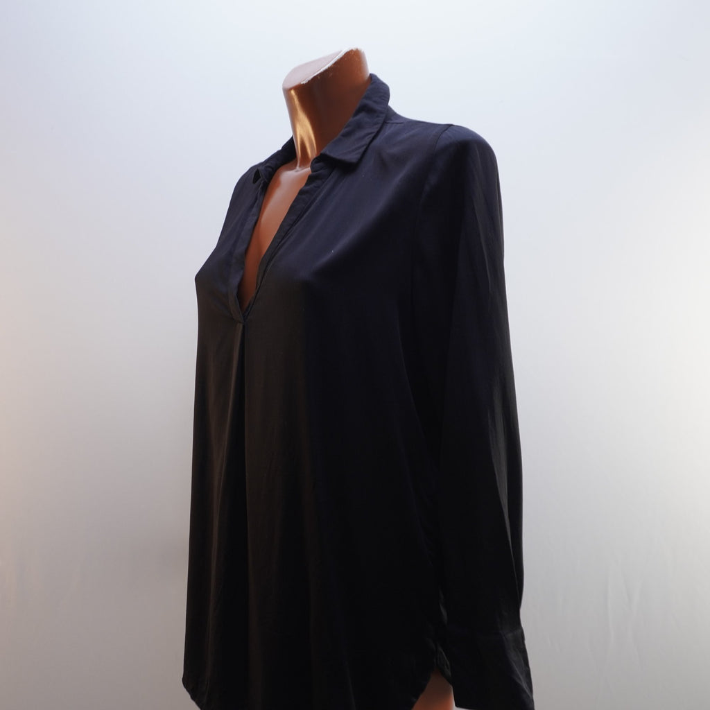 Camisa Henley Opus para Mujer Usada - Negra, Grande (L)