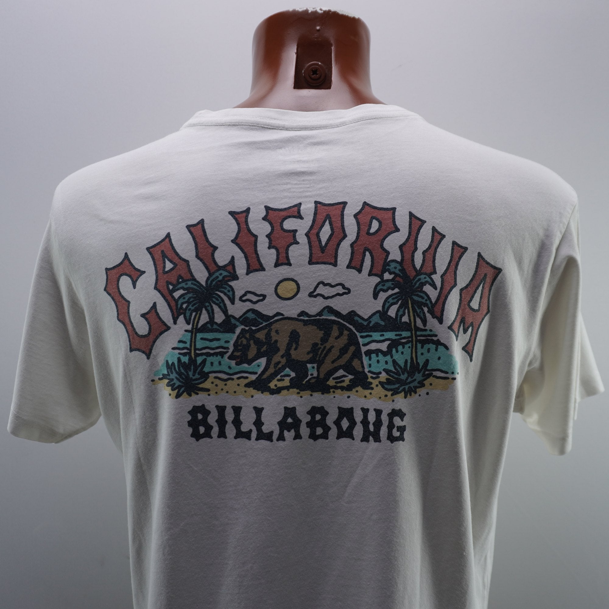 Camiseta de Manga Corta Billabong para Hombre Usada - Blanca, M