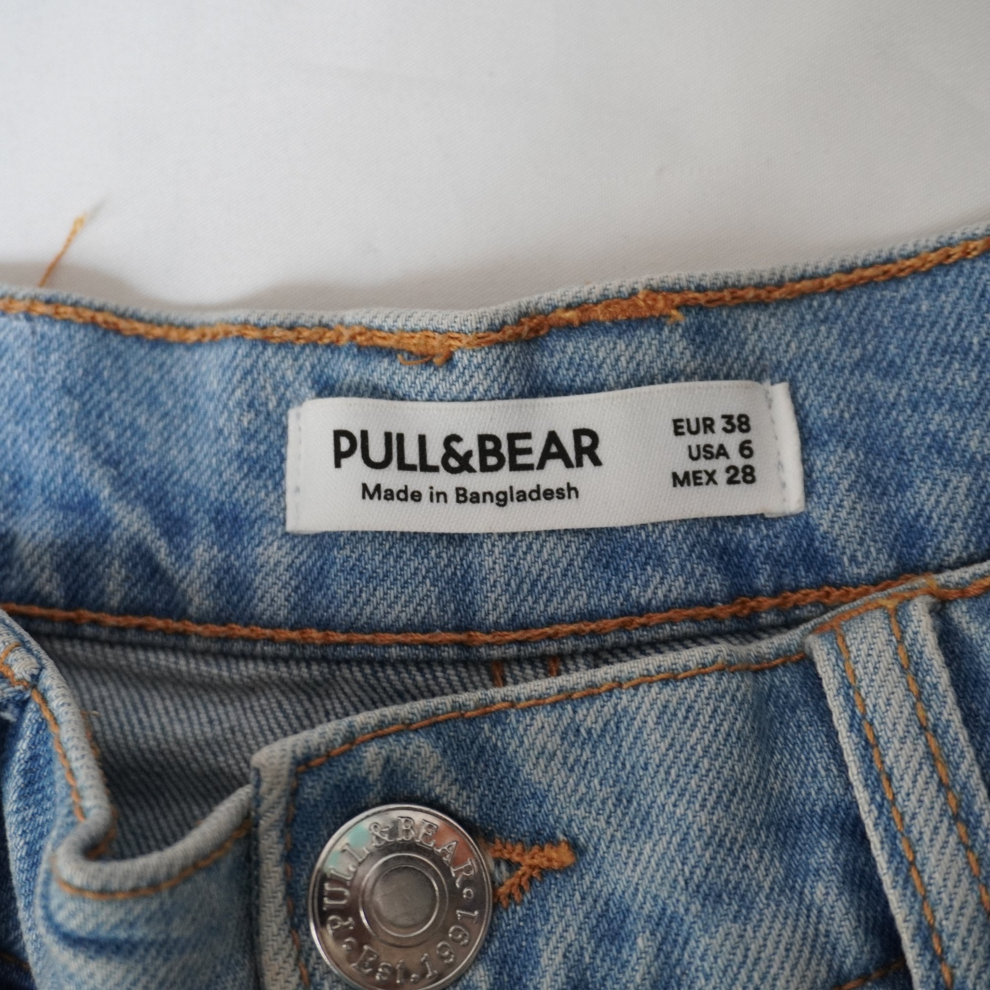 Pantalones Cortos Vaqueros Pull & Bear para Mujer Usados - Azul, S