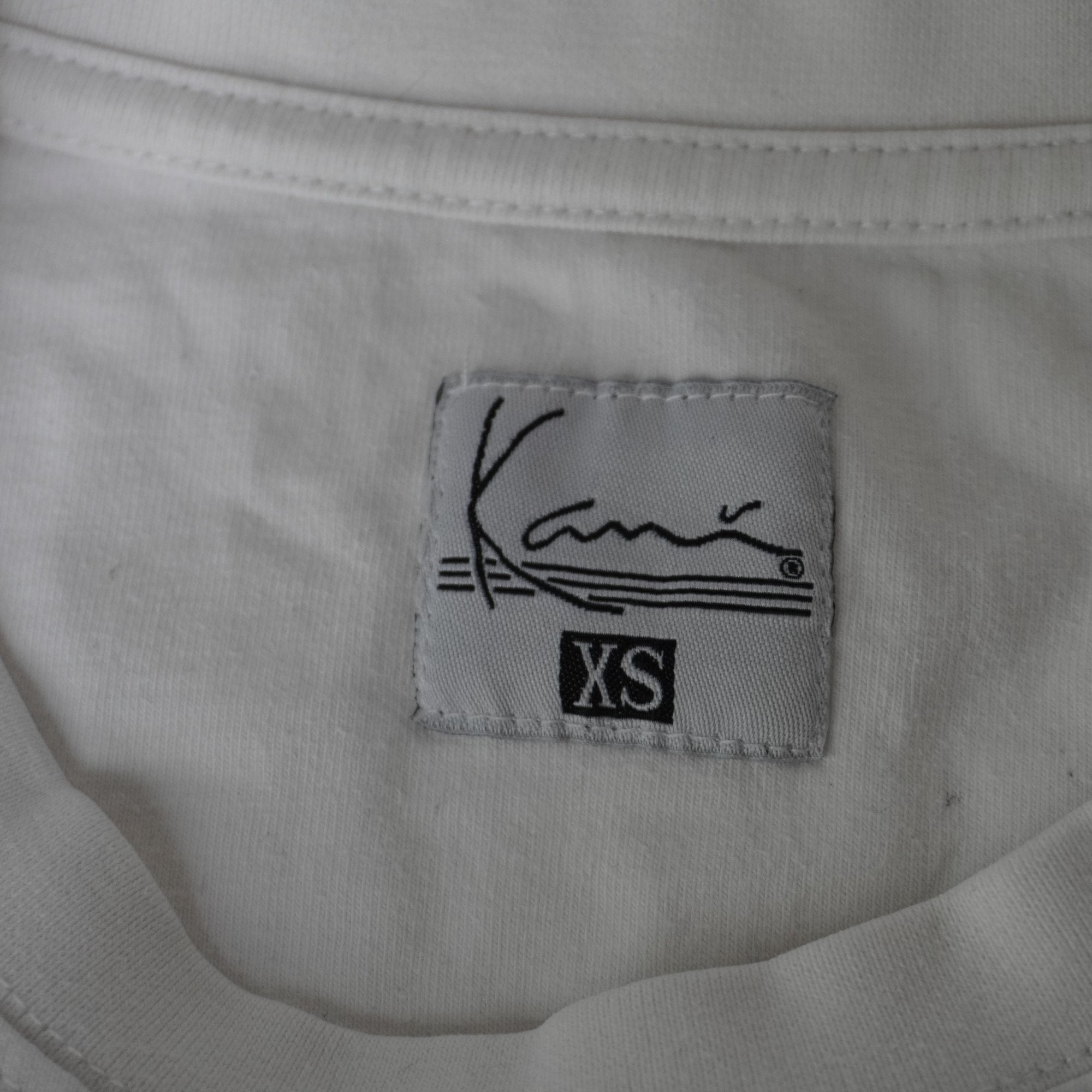 Camiseta de Manga Corta Karl Kani para Hombre Usada - Blanca, S