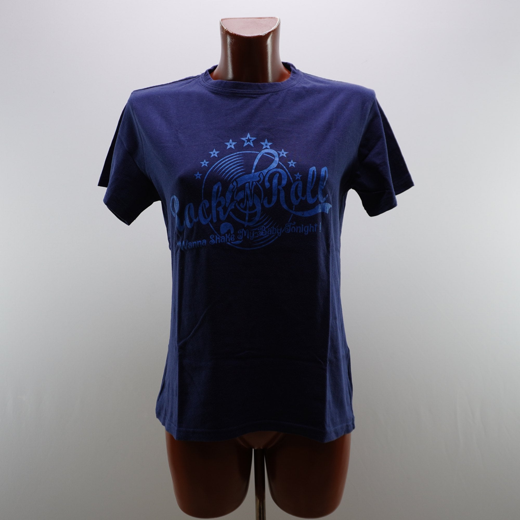 Camiseta Zara para Mujer Usada - Azul Marino, M