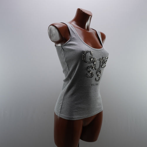 Camiseta Guess para Mujer Usada - Gris, S