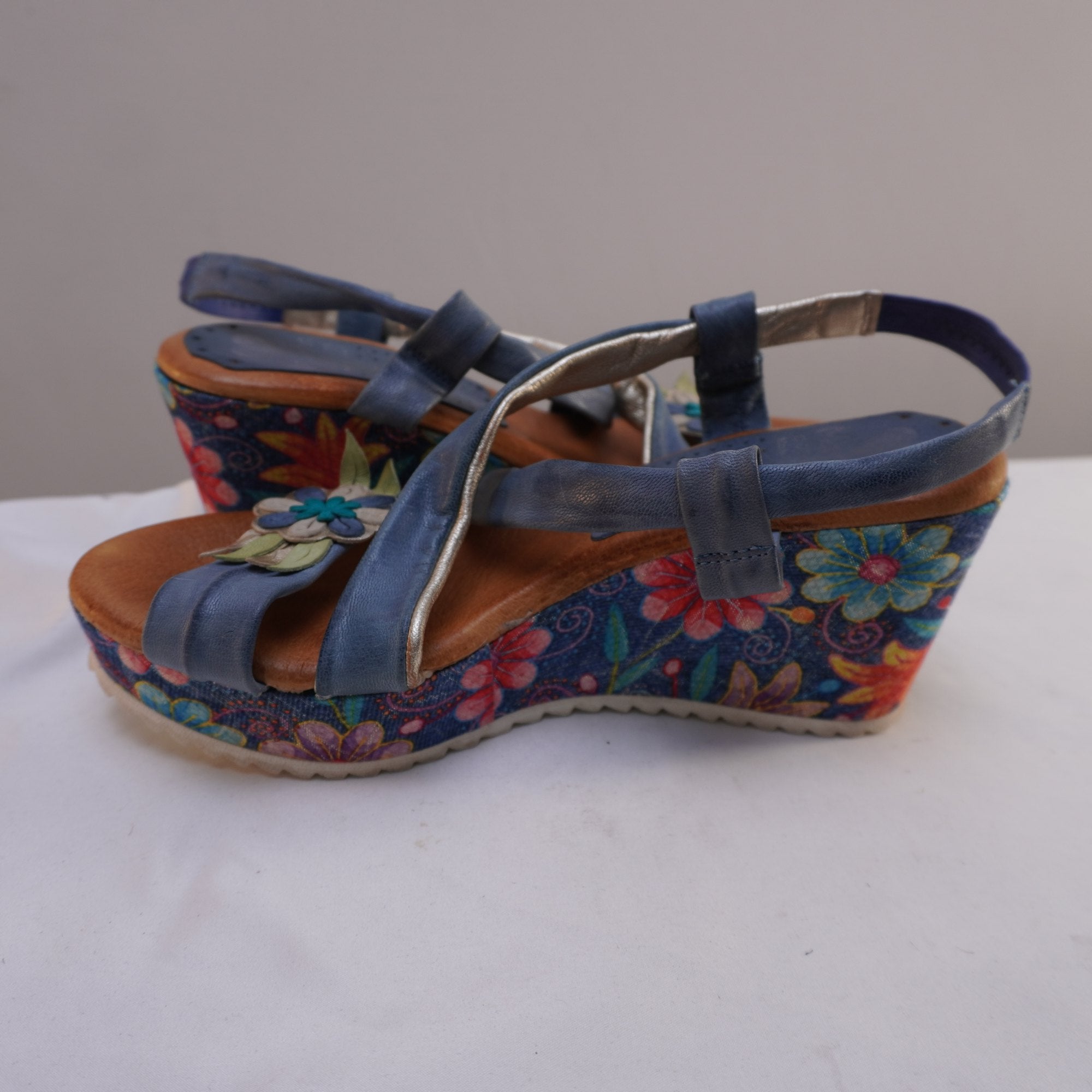 Sandalias Marila para Mujer Usadas - Azul, Talla 39
