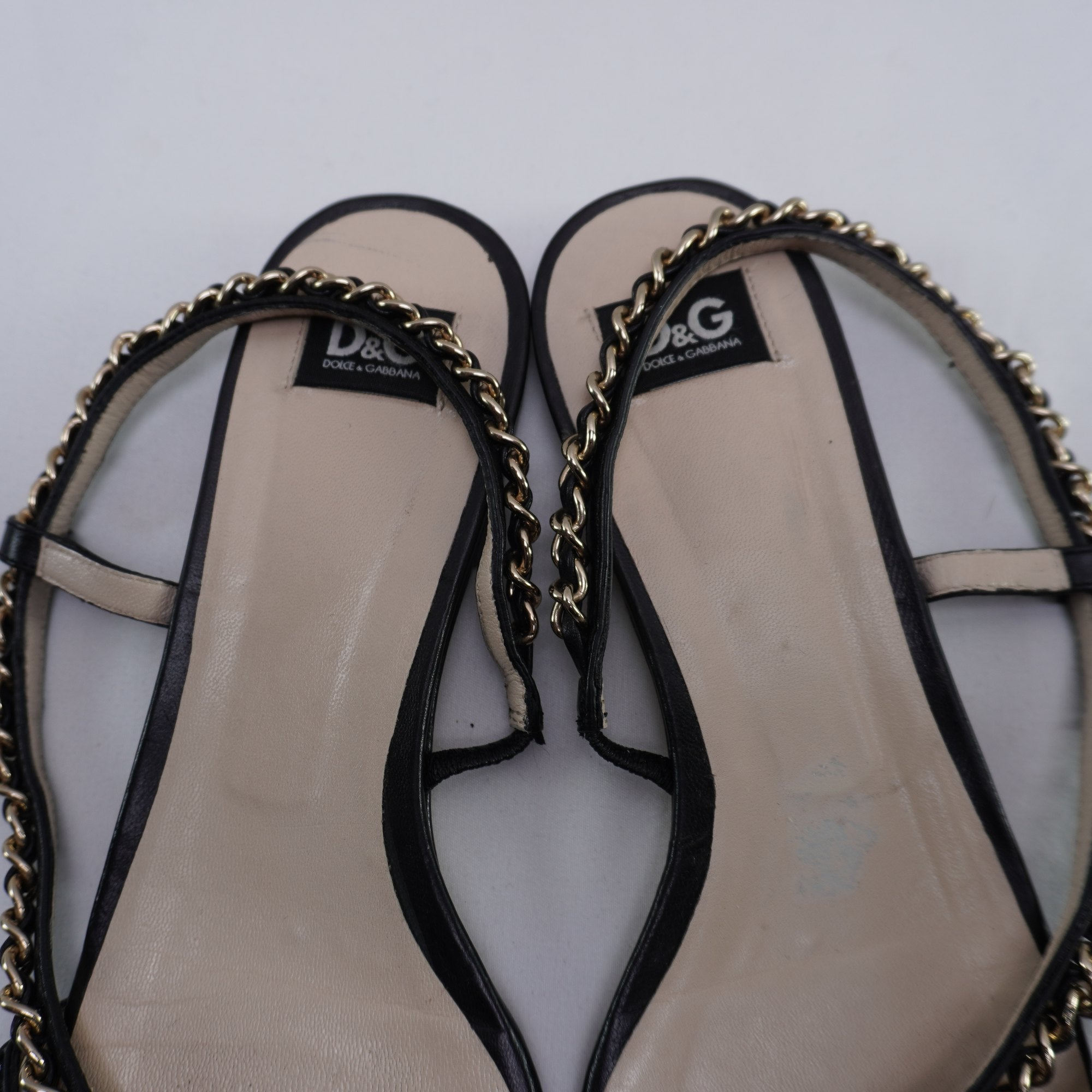 Sandalias Dolce & Gabbana para Mujer - Negro, Talla 38, Usadas en Muy Buen Estado
