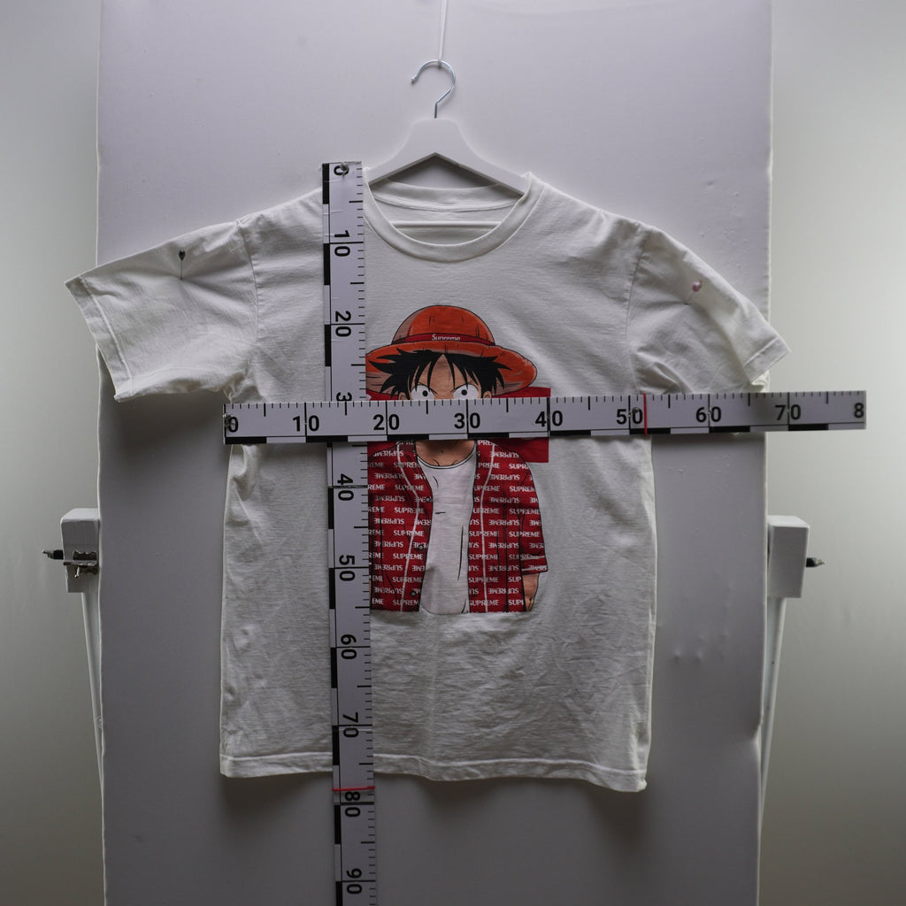 Camiseta de Manga Corta Supreme para Hombre Usada - Blanca, XL