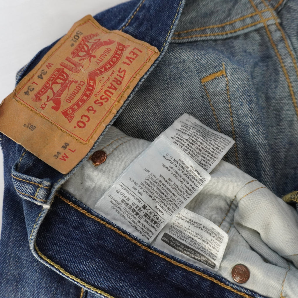 Vaqueros Levi's para Hombre Usados - Azul, Grande (L)
