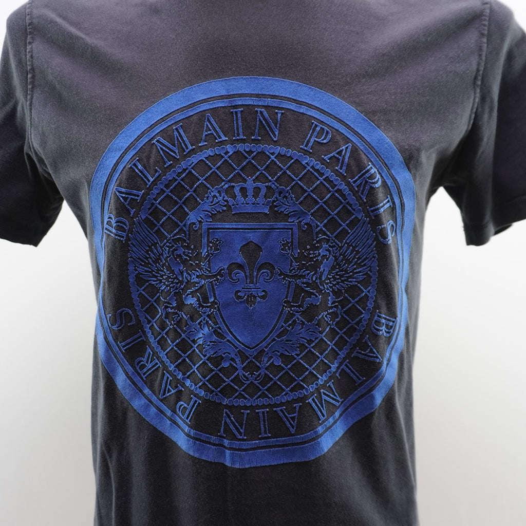 Camiseta de Manga Corta Balmain para Hombre Usada - Negra, M