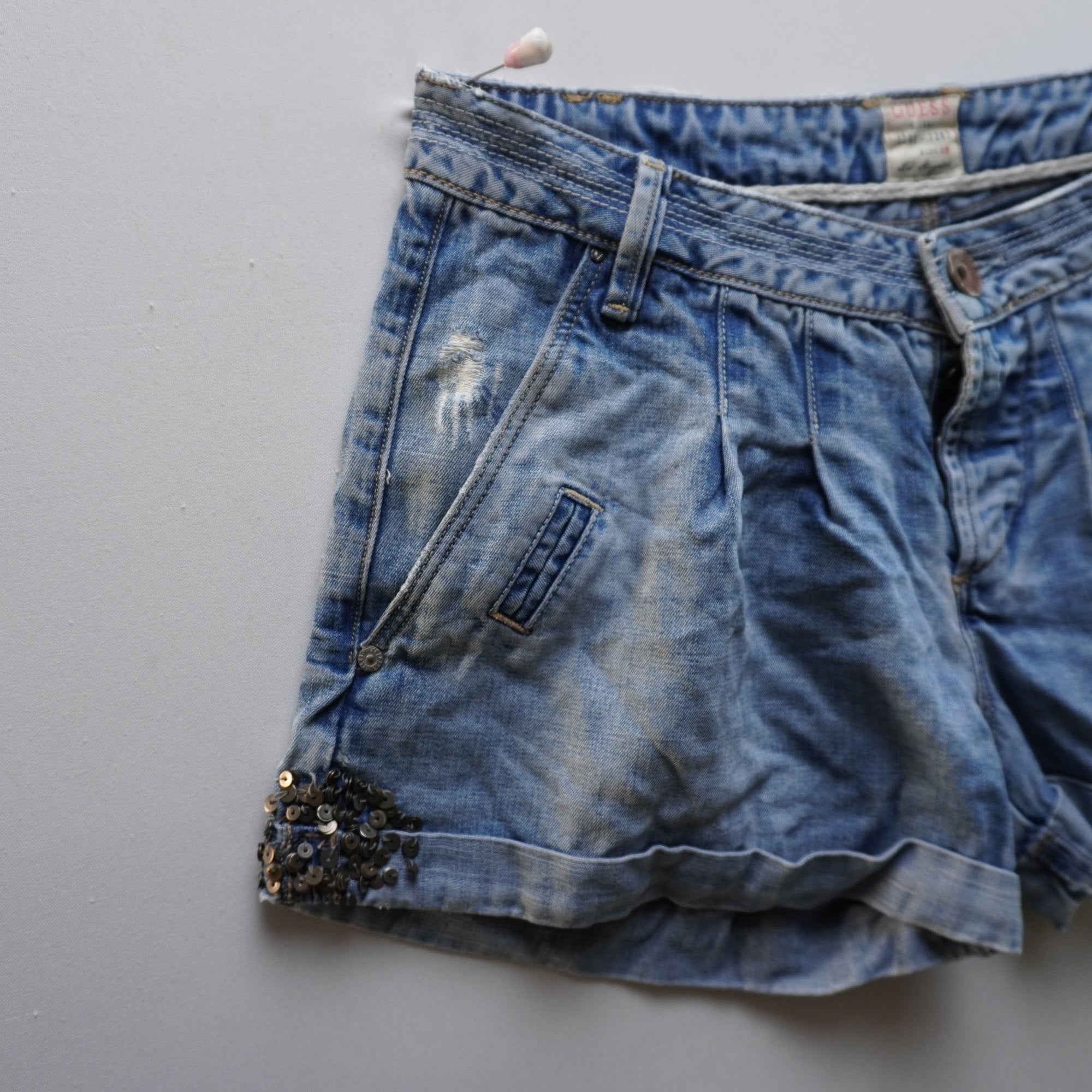 Pantalones Cortos Vaqueros Guess para Mujer Usados - XS, Muy Buen Estado