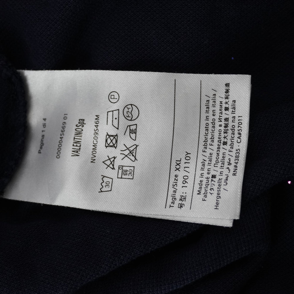Camiseta de Manga Corta Valentino para Hombre Usada - Azul Marino, XXL