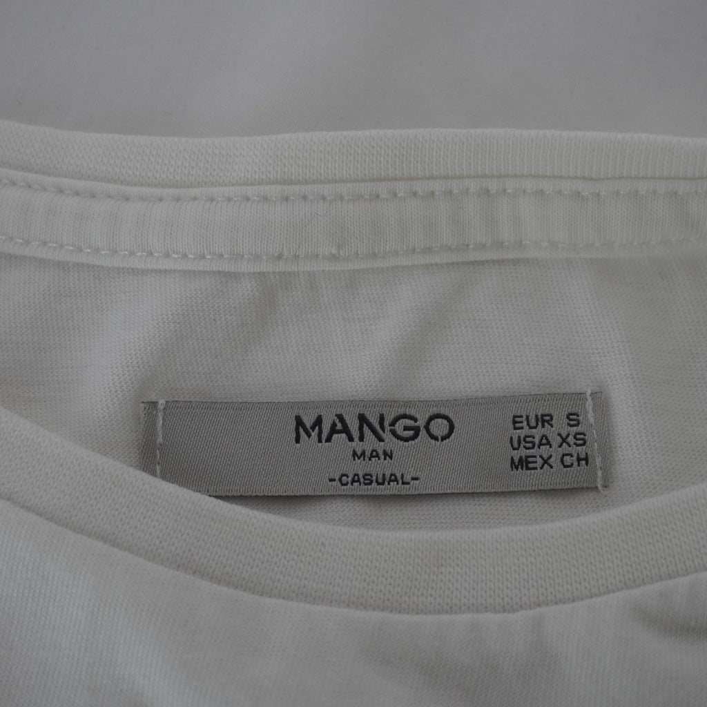 Camiseta de Manga Corta Mango para Hombre Usada - Blanca, S