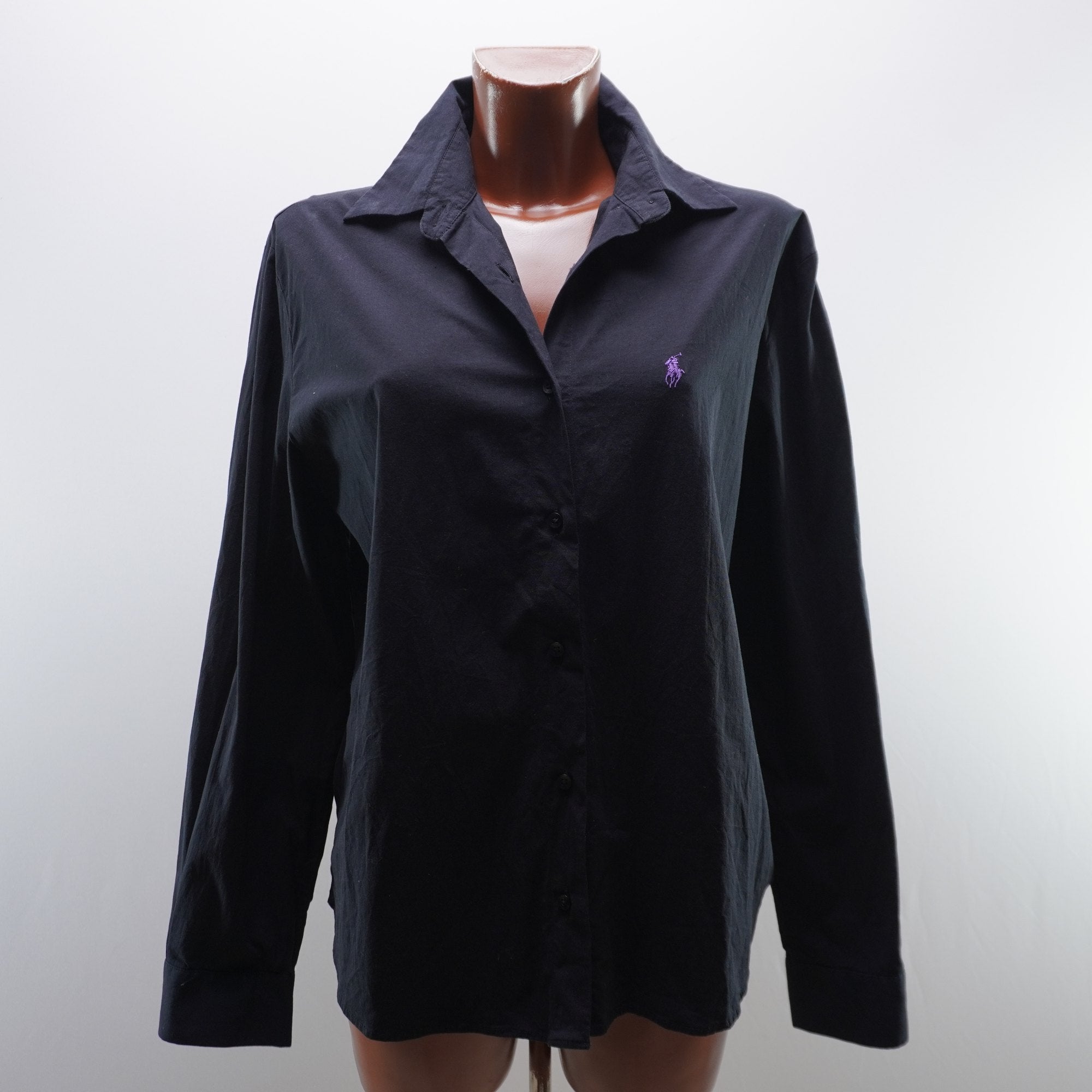 Camisa de Vestir Ralph Lauren para Mujer Usada - Negra, XXXL