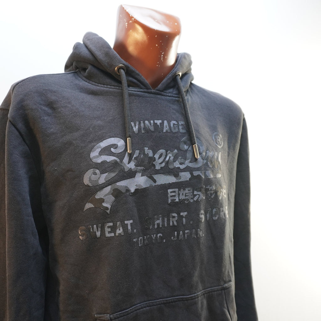 Sudadera con Capucha Superdry para Hombre Usada - Negra, L