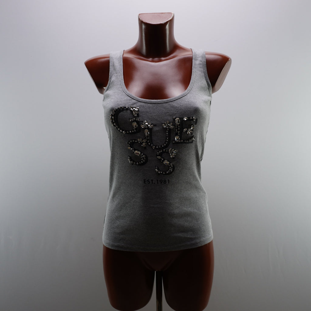 Camiseta Guess para Mujer Usada - Gris, S