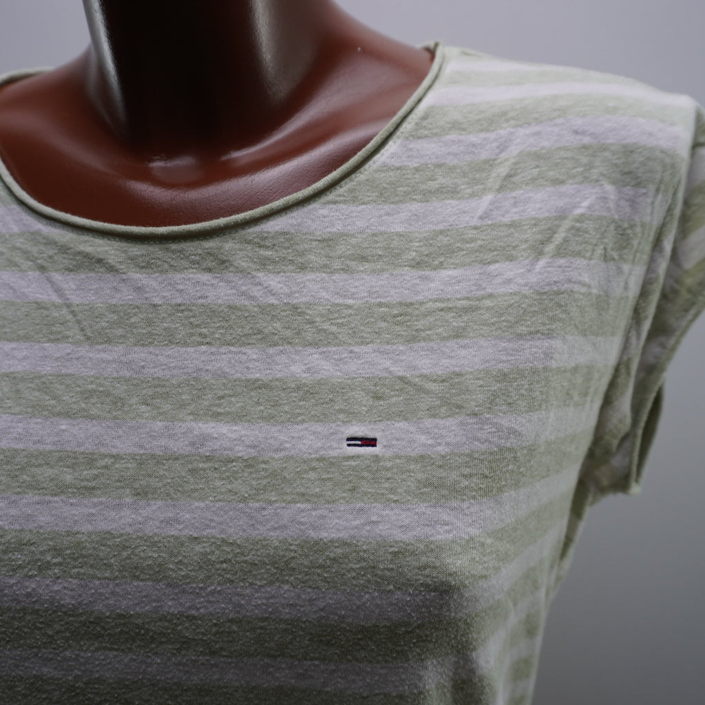 Camiseta de Manga Corta Tommy Hilfiger para Mujer Usada - Verde, L