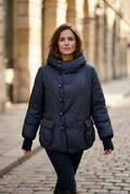 Parka Marithé + François Girbaud para Mujer Usada - Negra, L