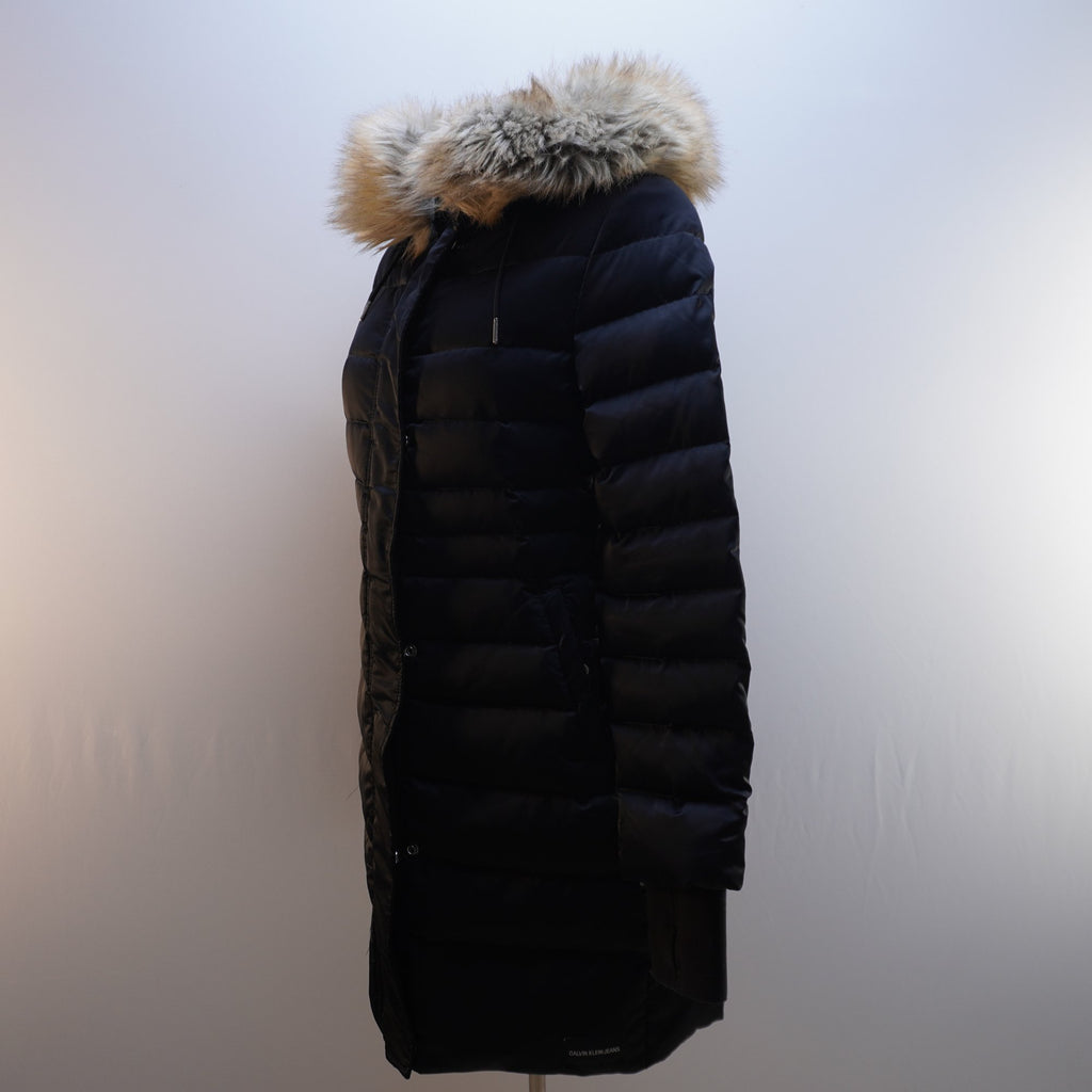 Parkas Calvin Klein para Mujer Usada - Negra, Pequeña (S)