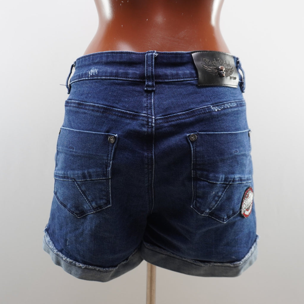 Pantalones Cortos Vaqueros Rock Rebel para Mujer Usados - Azul, L